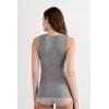 Woman’s Modal Cashmere Ultralight Wide-Shoulder Top(Grey – Medium Grey Mel)