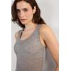 Woman’s Modal Cashmere Ultralight Wide-Shoulder Top(Grey – Medium Grey Mel)