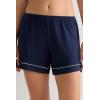 Woman’s Modal Shorts with Contrast Trim(Blue – Intense Blue)