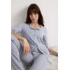 Woman’s Modal and Lace Cardigan(Light Blue – Light Blue Melange)