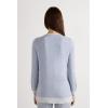 Woman’s Modal and Lace Cardigan(Light Blue – Light Blue Melange)