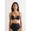 Woman’s Monica Push-up Bra in Ultralight Microfiber(Black – Black)