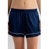 Woman’s Piped Silk Shorts(Blue – Intense Blue)