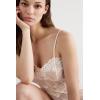 Woman’s Pretty Flowers Babydoll(Ivory – Powder White)