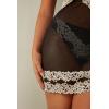Woman’s Pretty Flowers Babydoll(Multicolor – Black/Ivory)