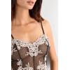 Woman’s Pretty Flowers Babydoll(Multicolor – Black/Ivory)