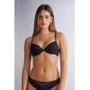 Woman’s Pretty Flowers Bellissima Push-up Bra(Black – Black)