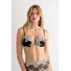 Woman’s Pretty Flowers Bellissima Push-up Bra(Multicolor – Black/Ivory)