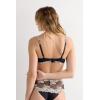 Woman’s Pretty Flowers Daniela Balconette Bra(Multicolor – Black/Ivory)