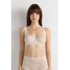 Woman’s Pretty Flowers Daniela Balconette Bra(Natural – Avorio Crema)
