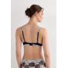 Woman’s Pretty Flowers Elena Balconette Bra(Blue – Deep Blue/Vanilla)