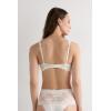 Woman’s Pretty Flowers Elena Balconette Bra(Ivory – Powder White)