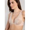 Woman’s Pretty Flowers Elena Balconette Bra(Natural – Avorio Crema)