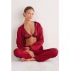 Woman’s Pretty Flowers Elena Balconette Bra(Red – Sealing Wax Red)