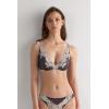 Woman’s Pretty Flowers Giorgia Balconette Bra(Blue – Deep Blue/Vanilla)