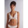 Woman’s Pretty Flowers Giorgia Balconette Bra(Ivory – Powder White)