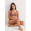 Woman’s Pretty Flowers Giorgia Balconette Bra(Natural – Caramel Dark Beige)