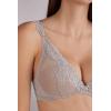 Woman’s Pretty Flowers Giorgia Balconette Bra(Pale Grey – Ice Grey)