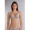 Woman’s Pretty Flowers Giorgia Balconette Bra(Pale Grey – Ice Grey)