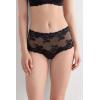 Woman’s Pretty Flowers Hipster Brazilian(Black – Black)