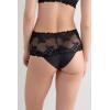Woman’s Pretty Flowers Hipster Brazilian(Black – Black)