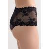 Woman’s Pretty Flowers Hipster Brazilian(Black – Black)