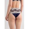 Woman’s Pretty Flowers Hipster Brazilian(Blue – Deep Blue/Vanilla)