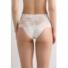 Woman’s Pretty Flowers Hipster Brazilian(Ivory – Powder White)