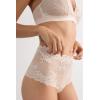 Woman’s Pretty Flowers Hipster Brazilian(Natural – Avorio Crema)