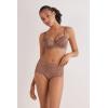 Woman’s Pretty Flowers Hipster Brazilian(Natural – Caramel Dark Beige)