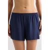 Woman’s Pretty Flowers Modal Shorts(Blue – Deep Blue/Vanilla)