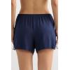 Woman’s Pretty Flowers Modal Shorts(Blue – Deep Blue/Vanilla)