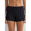 Woman’s Pretty Flowers Modal Shorts(Multicolor – Black/Ivory)
