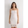 Woman’s Pretty Flowers Modal Slip(Ivory – Powder White)