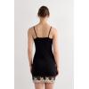 Woman’s Pretty Flowers Modal Slip(Multicolor – Black/Ivory)