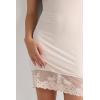 Woman’s Pretty Flowers Modal Slip(Natural – Avorio Crema)