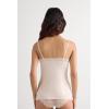 Woman’s Pretty Flowers Modal Top(Natural – Avorio Crema)