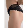 Woman’s Pretty Flowers Panties(Black – Black)