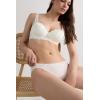 Woman’s Pretty Flowers Panties(Ivory – Powder White)