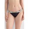 Woman’s Pretty Flowers Panties(Multicolor – Black/Ivory)