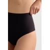 Woman’s Raw-Cut Microfiber French Knickers(Black – Black)
