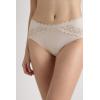 Woman’s Semi-High Rise Cotton and Lace Panties(Natural – Avorio Crema)