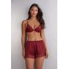 Woman’s She is a Classic Silk and Lace Shorts