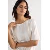 Woman’s Short Sleeve Silk and Modal Top