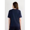 Woman’s Short Sleeve Top in Cotton(Blue – Intense Blue)