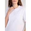 Woman’s Short Sleeve Top in Cotton(White – White)