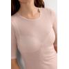 Woman’s Short-Sleeved Top in Ultranatural with Cashmere(Pink – Rosé Beige)