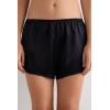 Woman’s Silk Shorts(Black – Black)
