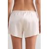Woman’s Silk Shorts(Ivory – Powder White)