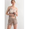 Woman’s Silk Shorts(Natural – Powder Beige)